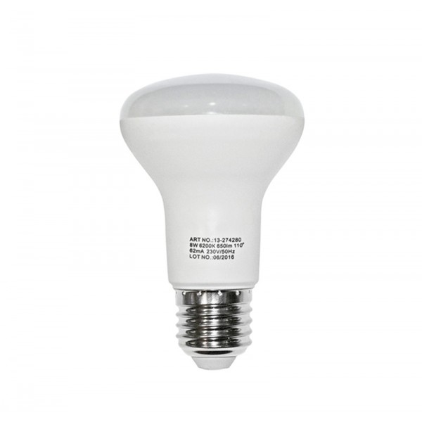 Λάμπα LED Ματ R63 8W 230V 6200K 800lm 120°ADELEQ