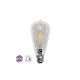 ADELEQ Λαμπτήρας LED Αβοκάντο Διάφανο COG 6W Ε27 Dimmable 700LM 230V 330°