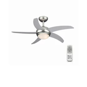 Ανεμιστήρας Οροφής Μονόφωτος Φ52  Ασημί Super Deco 65W