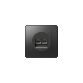 TEM Ekonomik Πρίζα Δικτύου RJ45 Διπλή Μαύρη 4318503