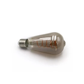 Λαμπτήρας LED Αβοκάντο COG SPIRAL SMOKY  6W Ε27  Dimmable  160LM 230V 270°ADELEQ