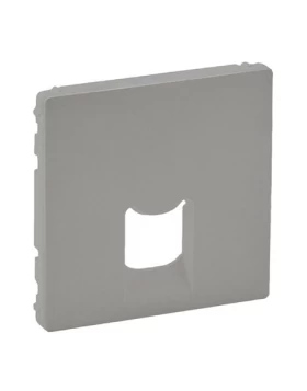 LEGRAND Πλακίδιο Μονής Πρίζας RJ11+RJ45 Αλουμίνιο Valena Life 