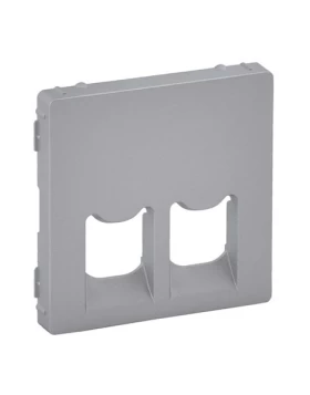 LEGRAND Πλακίδιο Διπλής Πρίζας RJ11+RJ45 Αλουμίνιο Valena Life