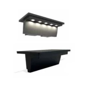 FOSME Ηλιακό Επίτοιχο Φωτιστικό LED 1W 3000K-6000K Ανθρακί (Σετ 2τεμ.)