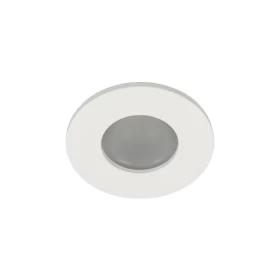 VKLED Σποτ Στρογγυλό Σταθερό Με Γυαλί ματ GU5.3/PAR16 Max 12W (LED) IP65 ø8.4x4.6cm λευκό