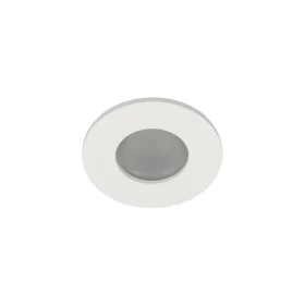 VKLED Σποτ Στρογγυλό Σταθερό Με Γυαλί ματ GU5.3/PAR16 Max 12W (LED) IP65 ?8.4x4.6cm λευκό 64173-017121
