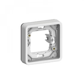 STINEL Aqua IP55 Λευκό Μονό Πλαίσιο Με Νύχια Χωνευτό