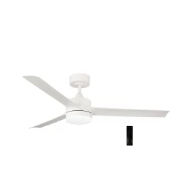 ADELEQ Ανεμιστήρας Οροφής Φ1.32m DC35W LED22W Λευκός ABS Πτερ.Λευκά