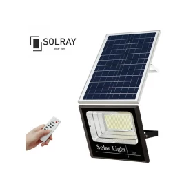 KAL Electronics Στεγανός Ηλιακός Προβολέας LED 200W Ψυχρό Λευκό 6500K με Τηλεχειριστήριο IP65