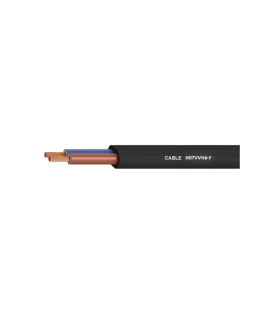 Καλώδιο ΗΛΕΚΤΡΟΛΟΓΙΚΟ ΠΛΑΚΕ H07VVH6-F 2X1.5mm² ΜΑΥΡΟ TOP