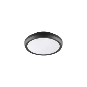 ADELEQ Πλαφονιέρα PC Στρογγυλή Φ300mm 2 Ντουί Ε27 IP65 Γραφίτης