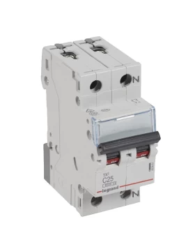 Αυτόματη Ασφάλεια 1P+N 25A  LEGRAND 6KA 