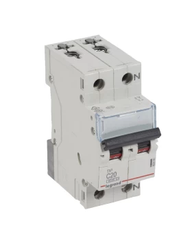 Αυτόματη Ασφάλεια 1P+N 20A  LEGRAND 6KA 