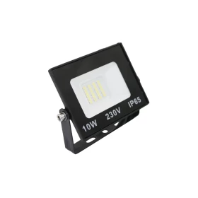ADELEQ Προβολέας LED 10W 230V 6200K IP65 Μαύρος