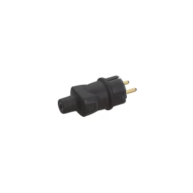 LEGRAND Φις 2Π + Γ καουτσούκ μαύρο Αρσενικό - IP44 IK08