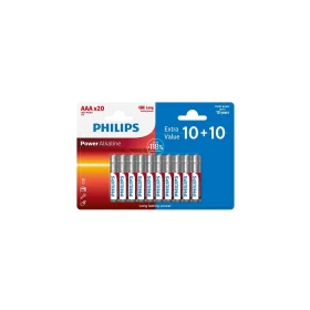 PHILIPS Power Αλκαλικές Μπαταρίες AAA 1.5V 20τμχ