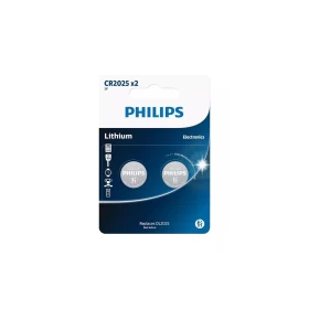 PHILIPS Μπαταρίες Λιθίου Ρολογιών CR2025 3V 2τμχ