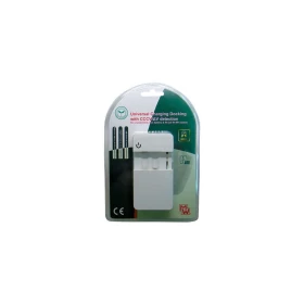 MINWA MW-I316 USB Φορτιστής 2 Μπαταριών Ni-MH/Li-ion/Ni-Cd Μεγέθους AA/AAA σε Λευκό χρώμα