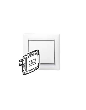 Πρίζα UTP 2 Εξόδων RJ45 ΚΑΤ-6 VALENA Λευκή LEGRAND