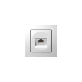 TEM Ekonomik Πρίζα Δικτύου RJ45 Μονή Λευκή POLARWHITE 3517707 