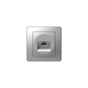 TEM Ekonomik Πρίζα Δικτύου RJ45 Μονή Ασημί ELOXSILVER 3517727
