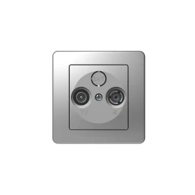 TEM Ekonomik Πρίζα T.V SAT Ασημί Eloxsilver 4317723