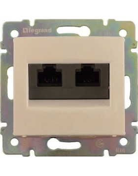 Πρίζα Τηλεφώνου RJ11 Διπλή VALENA Κρεμ LEGRAND