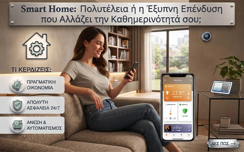 Smart Home: Πολυτέλεια ή η Έξυπνη Επένδυση που Αλλάζει την Καθημερινότητά σου;